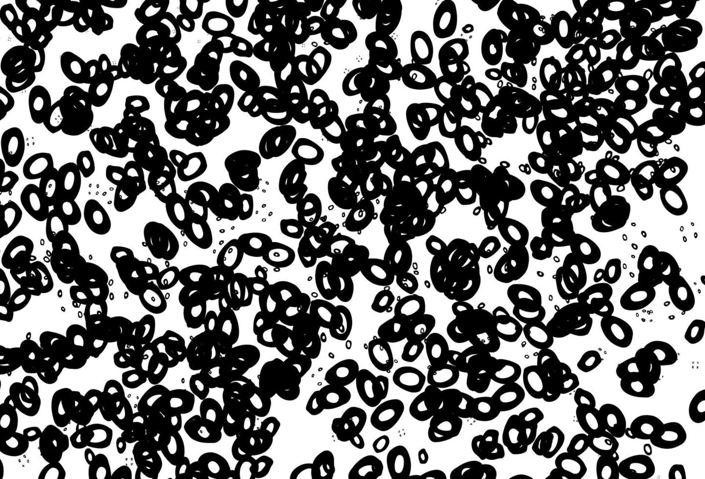 Black and white vector template with circles.