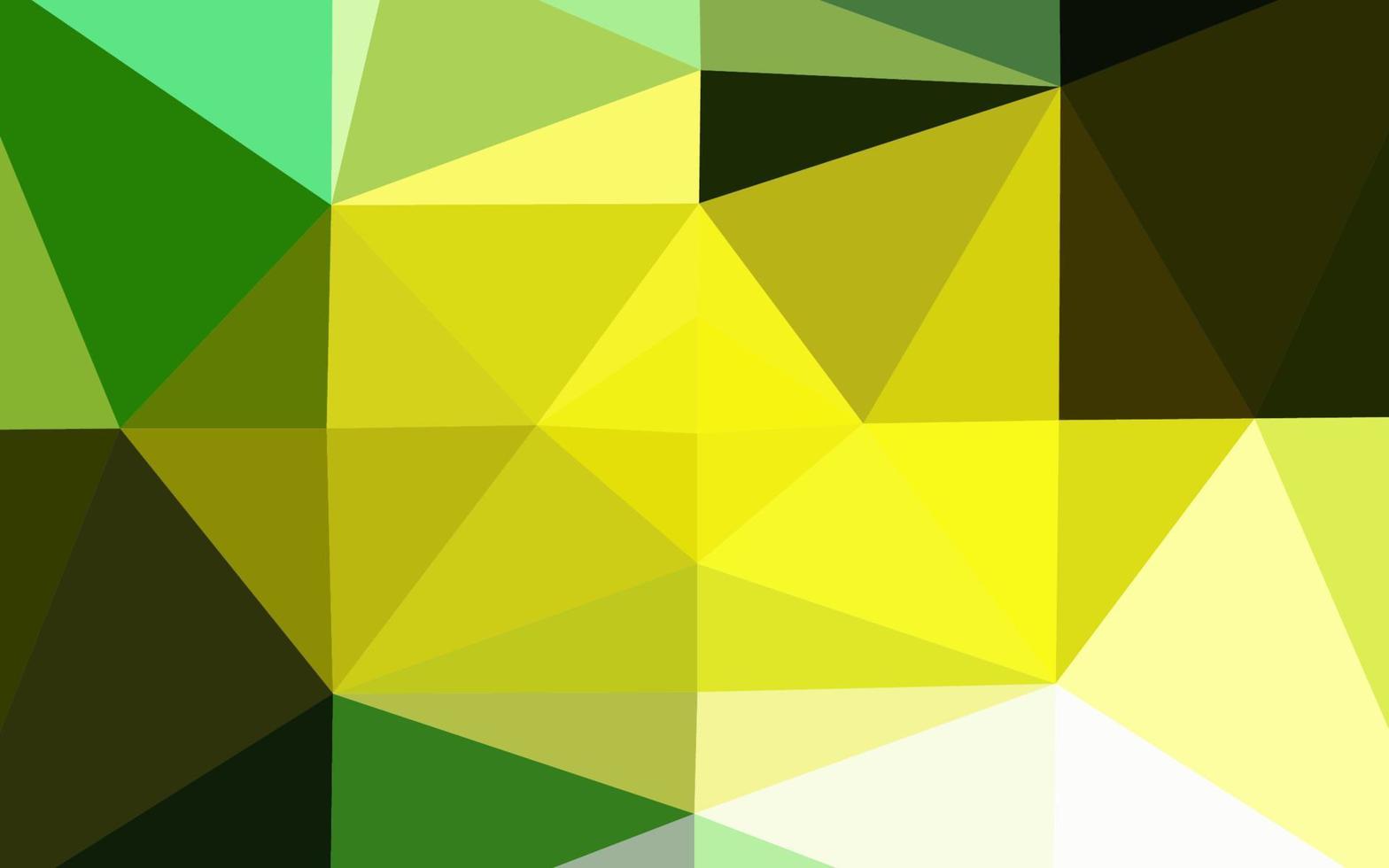 plantilla de mosaico de triángulo vector verde claro, amarillo.