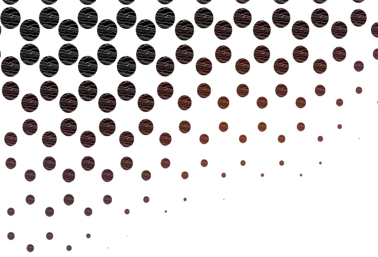 plantilla de vector rojo claro con círculos.