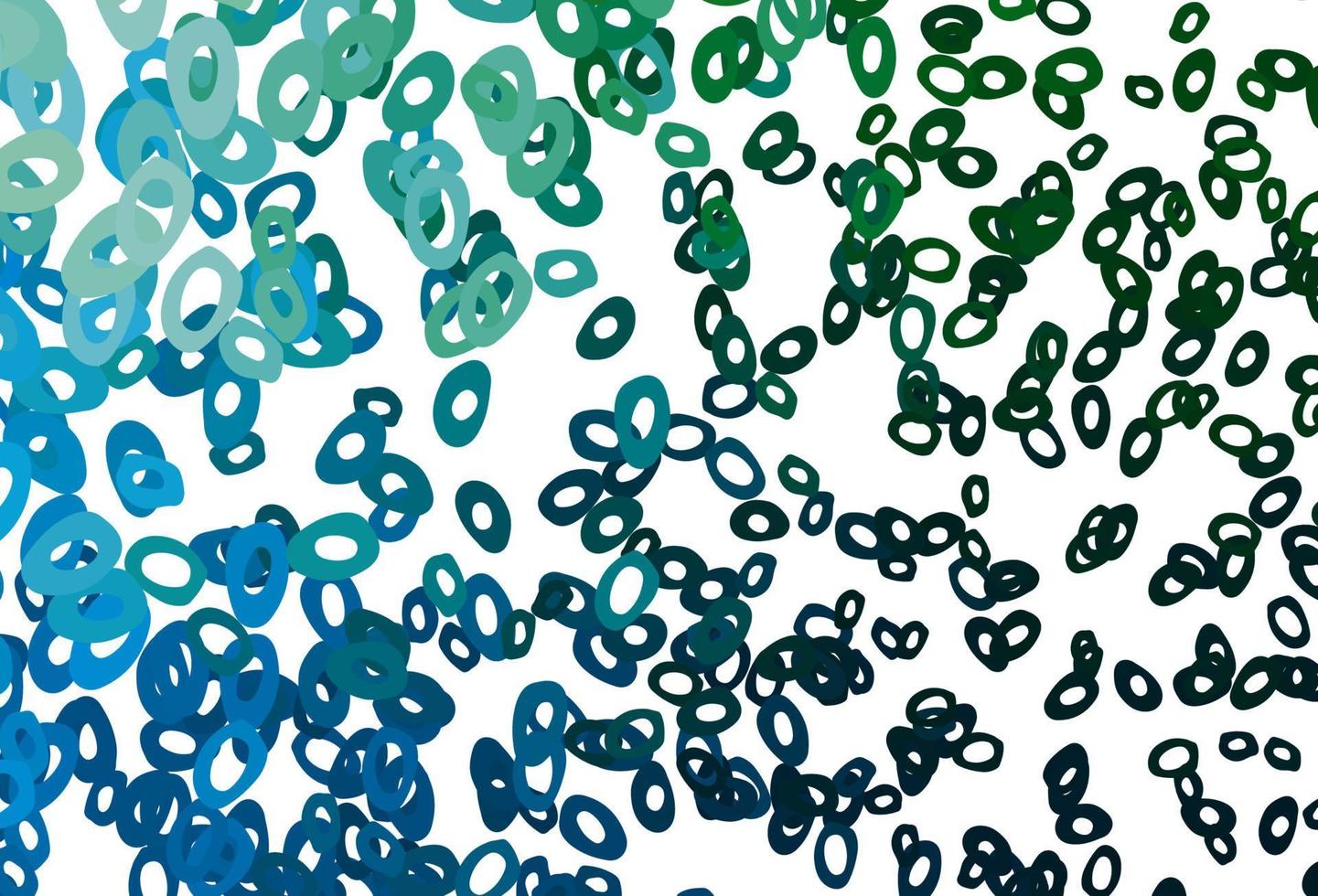 Dark Blue, Green vector texture with disks.