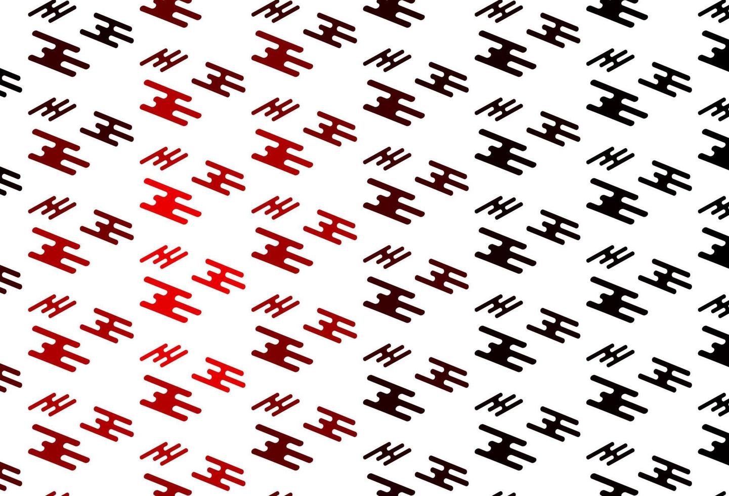 Telón de fondo de vector rojo claro con líneas largas.