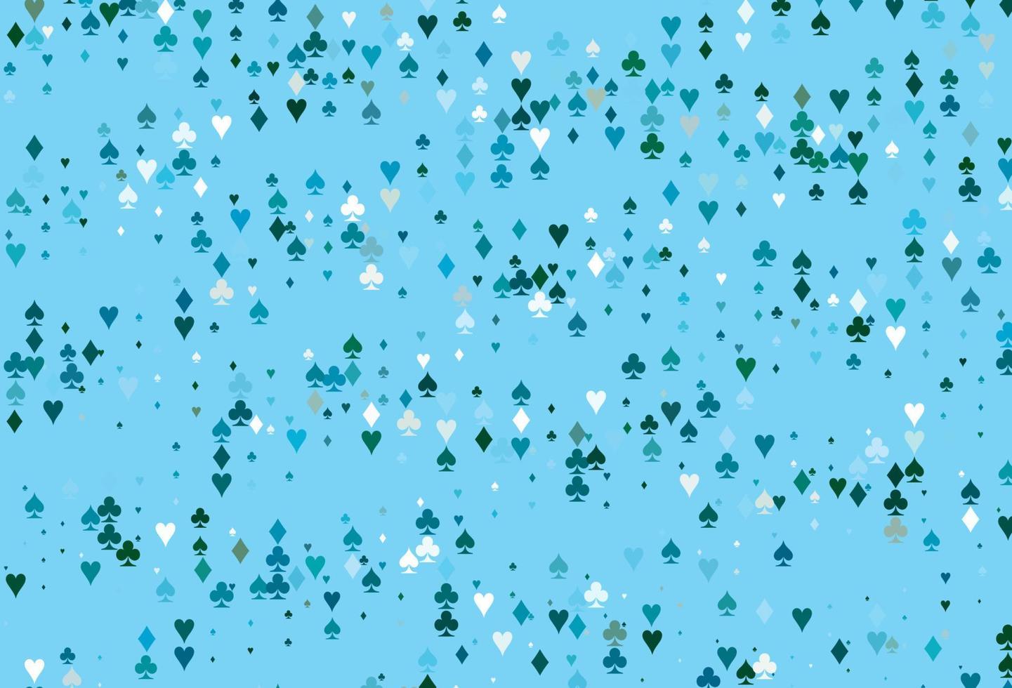 diseño de vector azul claro, verde con elementos de tarjetas.