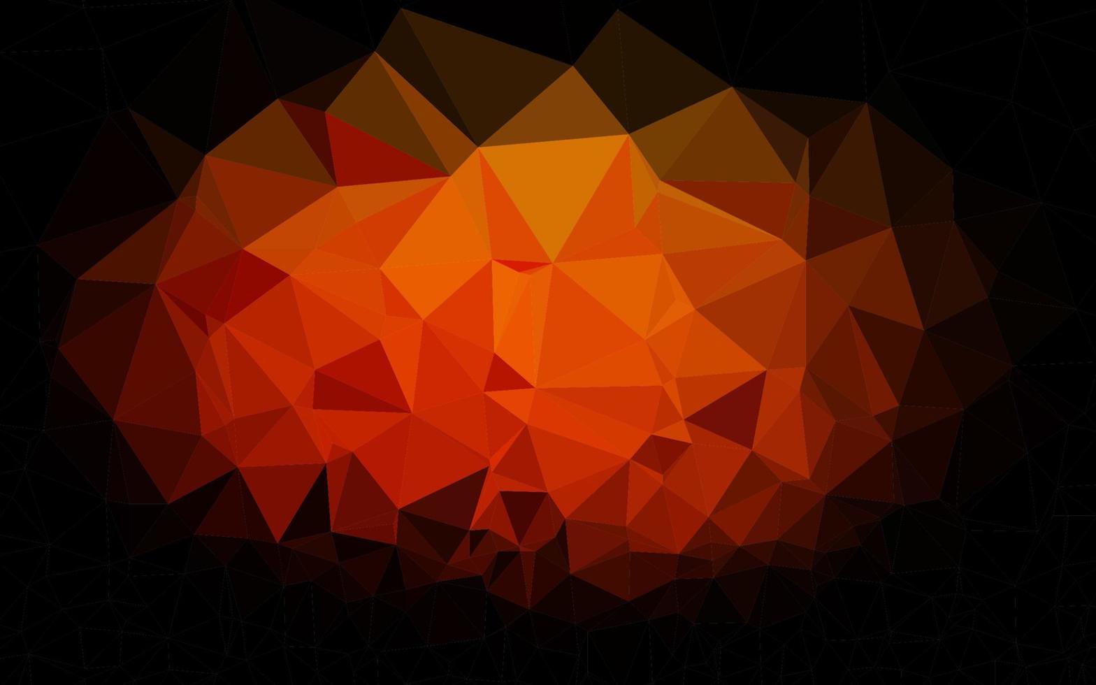 textura de triángulo borroso vector naranja oscuro.