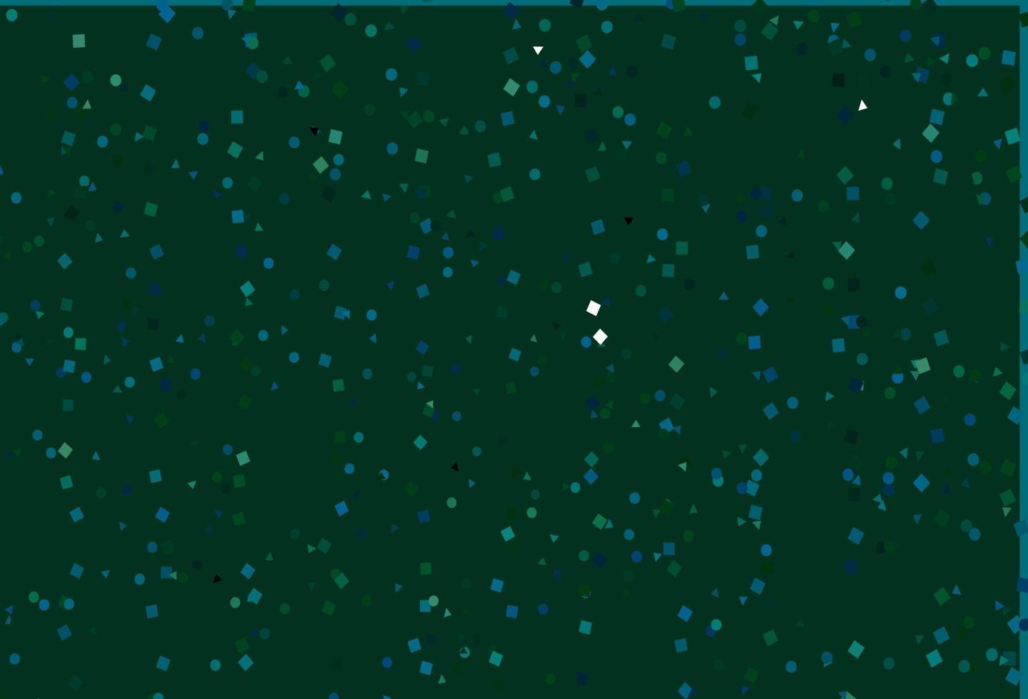 Light Blue, Green vector cover in polygonal style with circles.