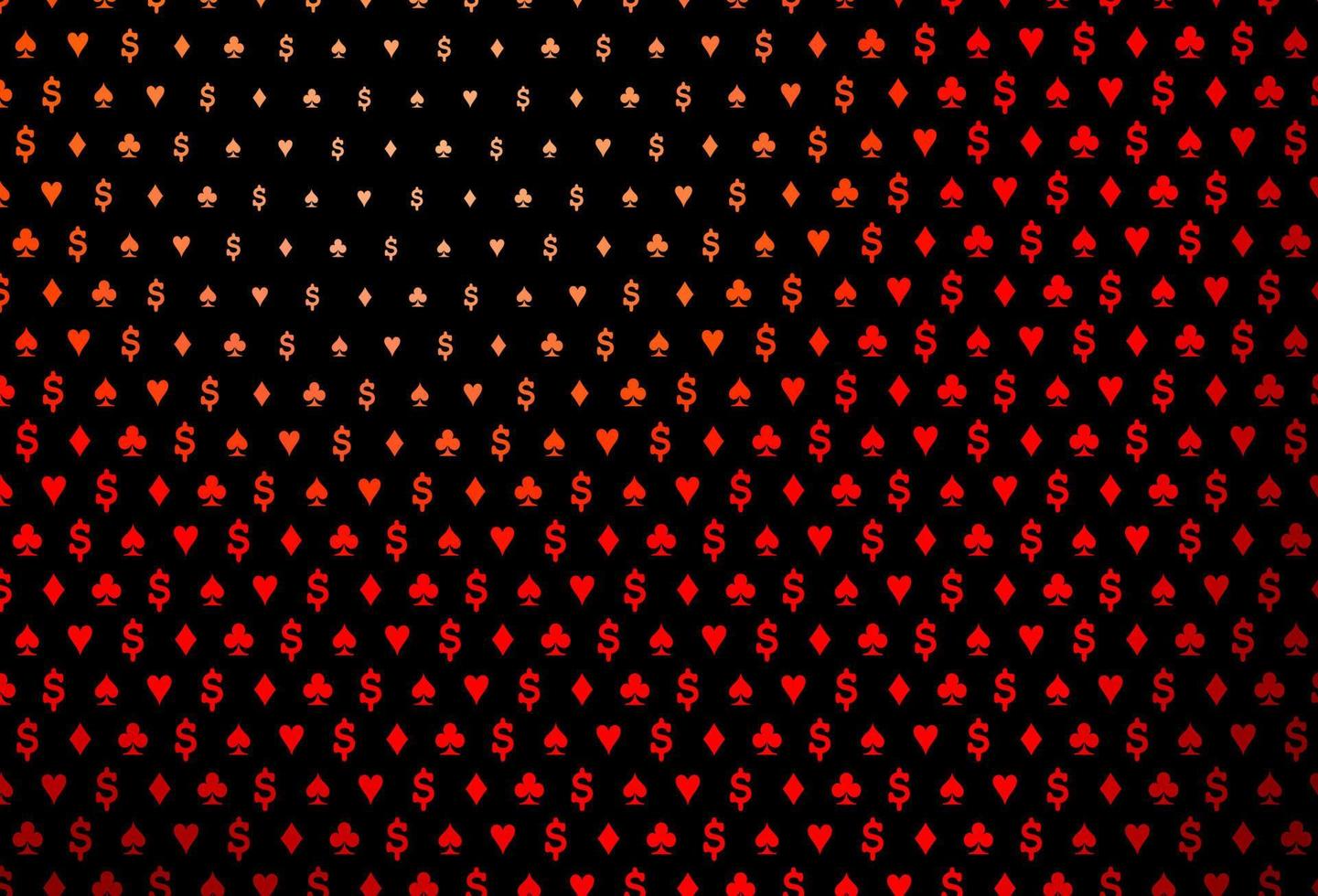 Dark red vector pattern with symbol of cards.