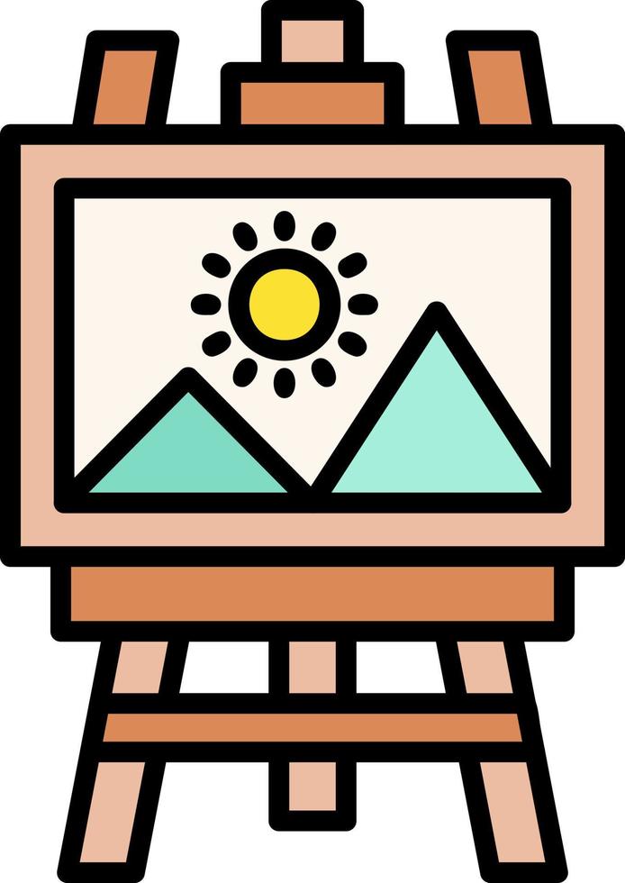 Canvas Creative Icon Design vector