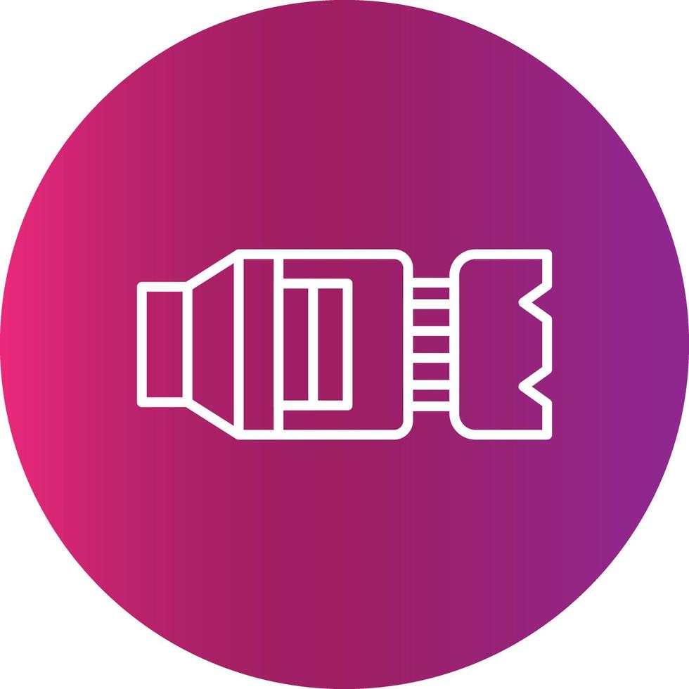 Camera Lens Creative Icon Design vector