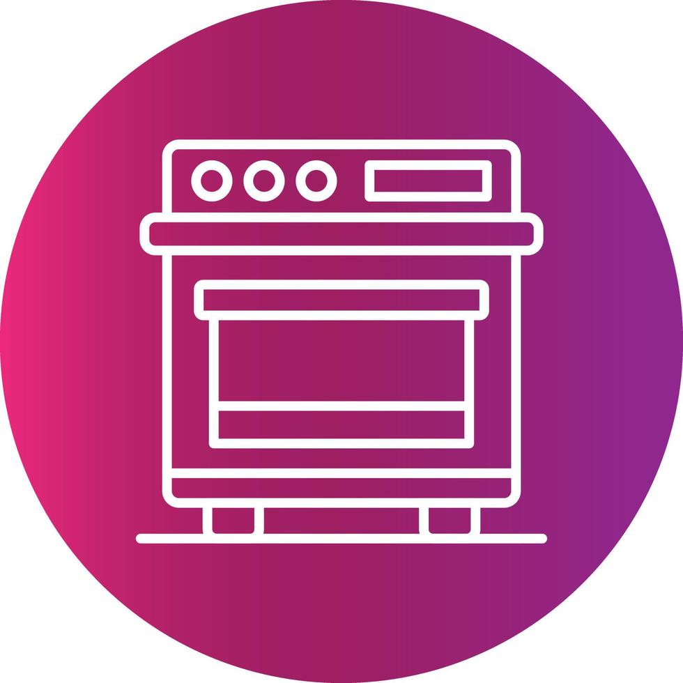 diseño de icono creativo de horno vector