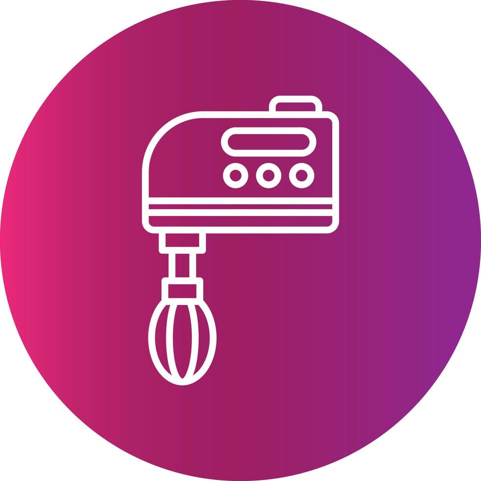 Hand Mixer Creative Icon Design vector