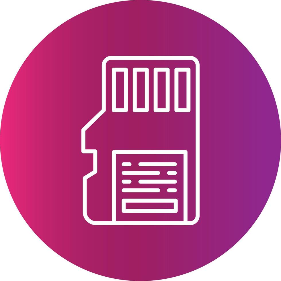 Sd Card Creative Icon Design vector
