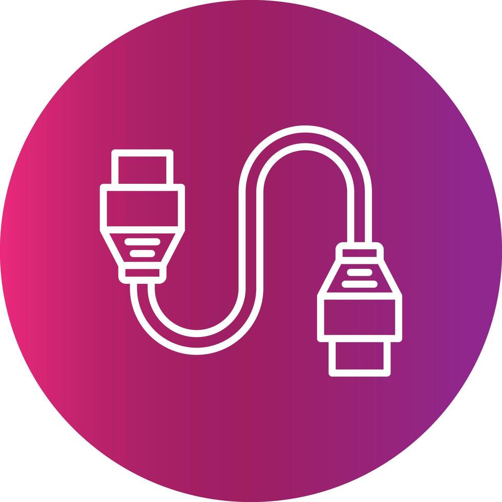 Cable Creative Icon Design vector