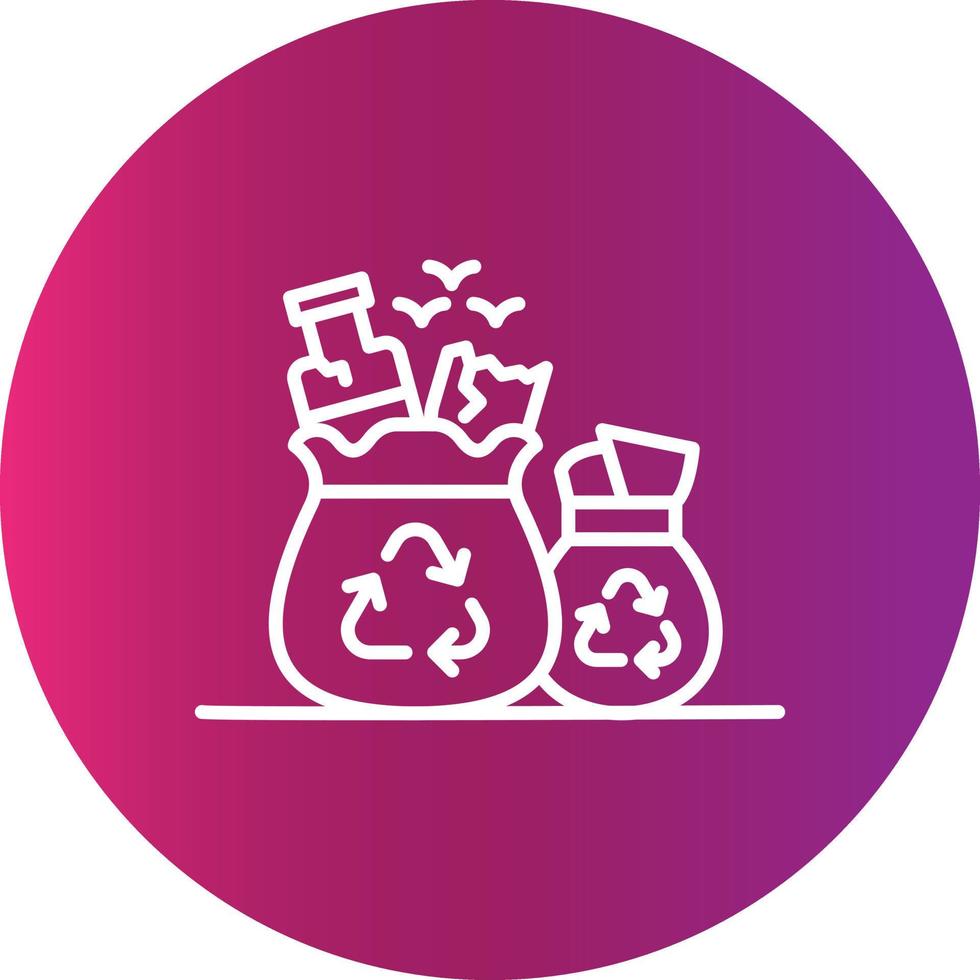 Garbage Creative Icon Design vector