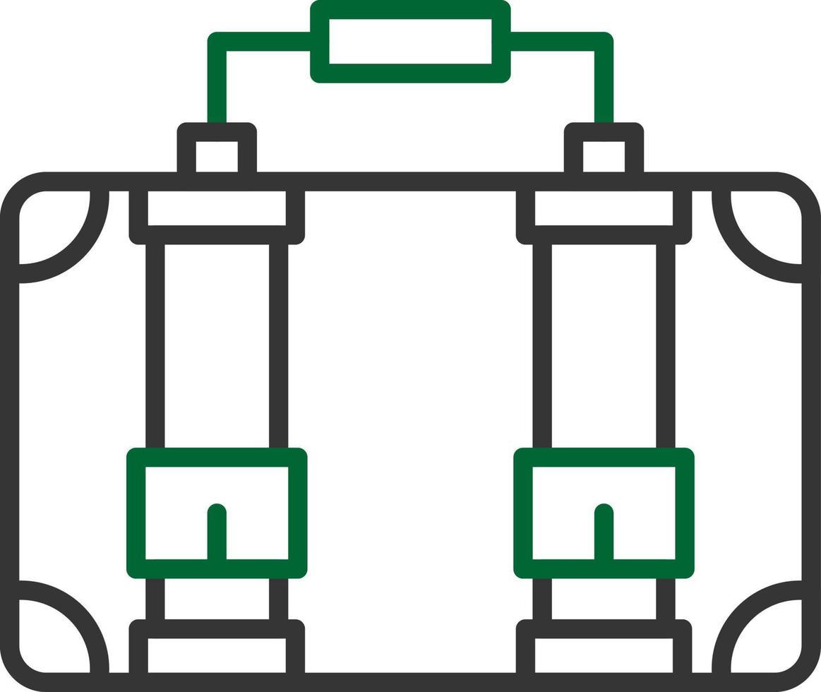 Suitcase Creative Icon Design vector