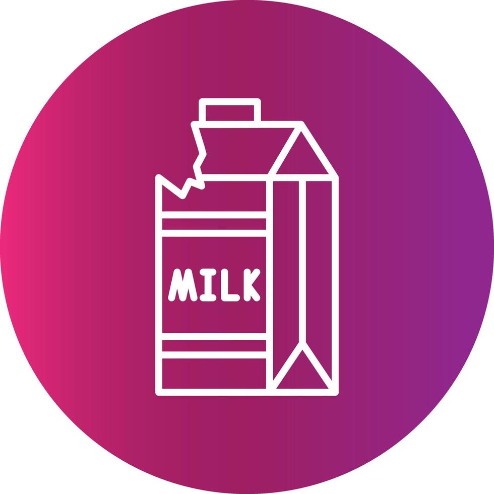 Milk Carton Creative Icon Design vector