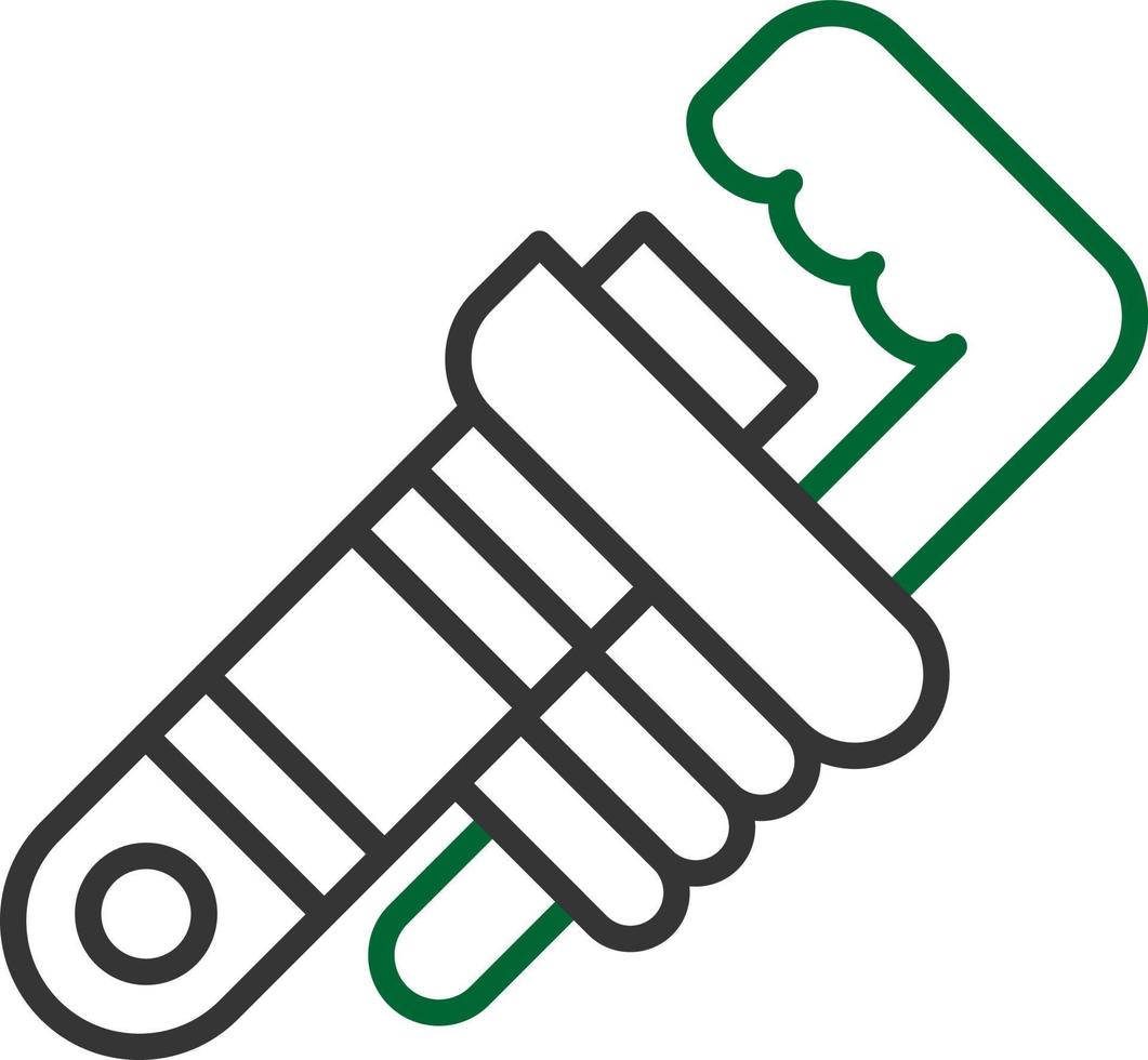 Pipe Wrench Creative Icon Design vector