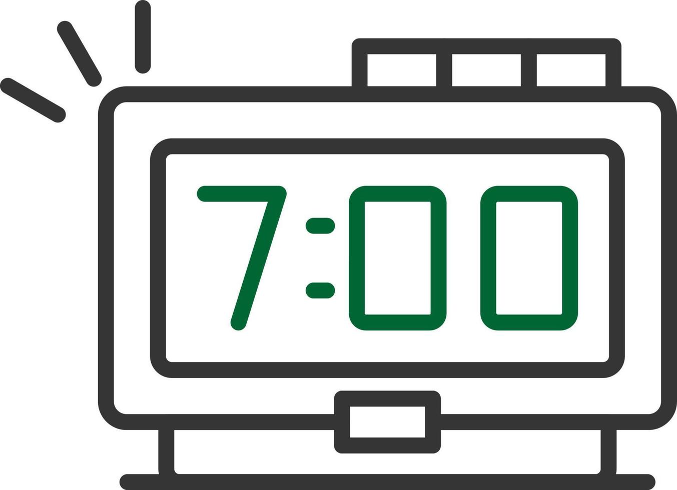 Digital Clock Creative Icon Design vector