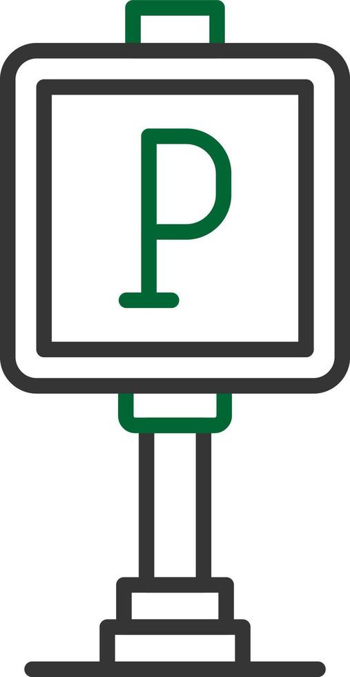 Parking Sign Creative Icon Design vector
