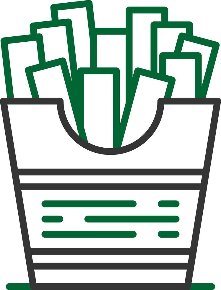 diseño de icono creativo de papas fritas vector