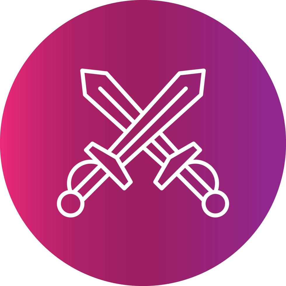 diseño de icono creativo de espada vector