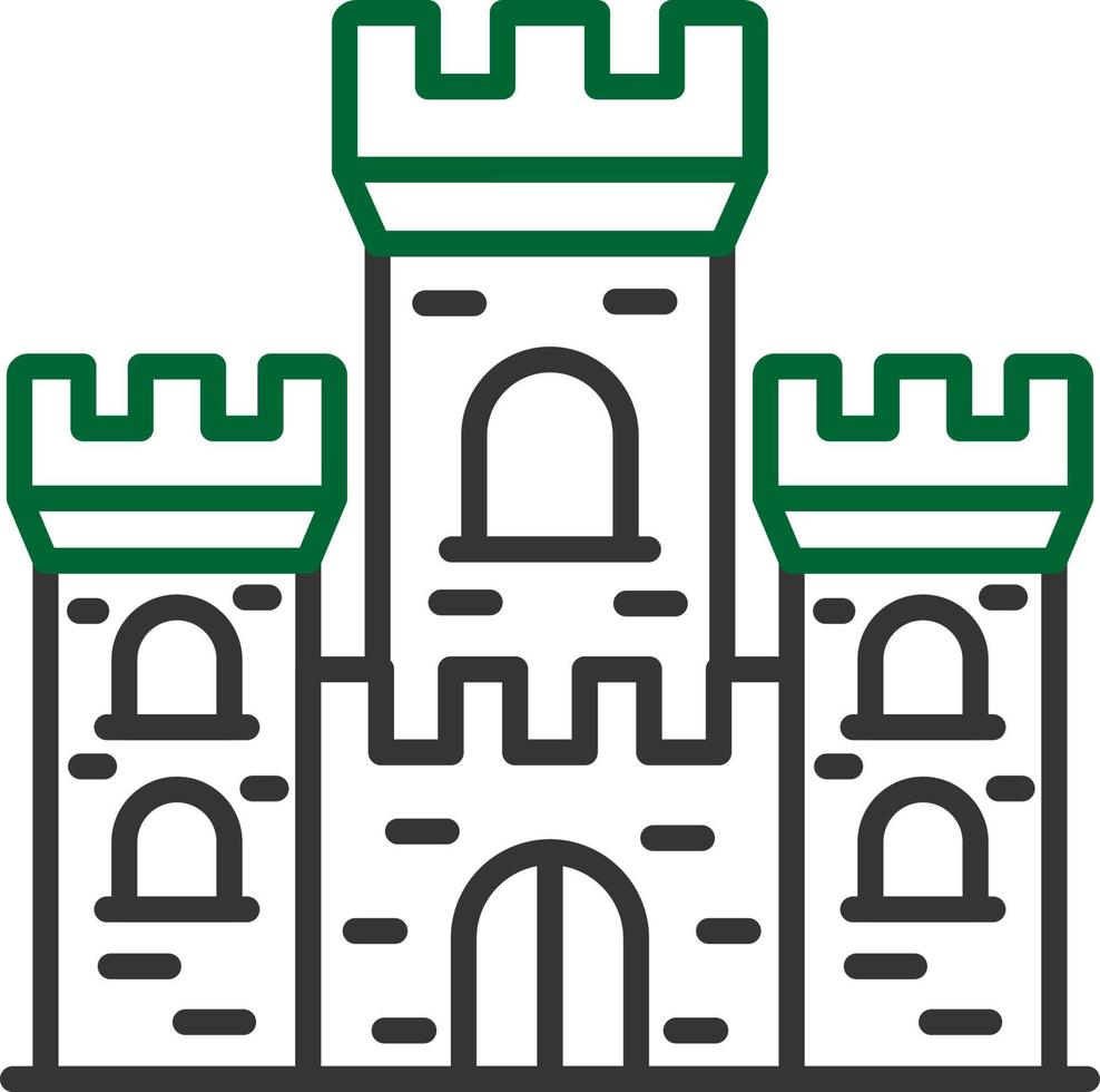 diseño de icono creativo de castillo vector