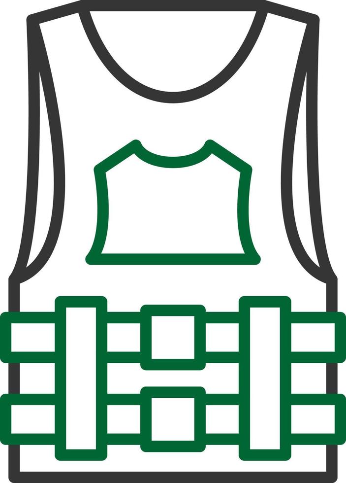 Bulletproof Vest Creative Icon Design vector