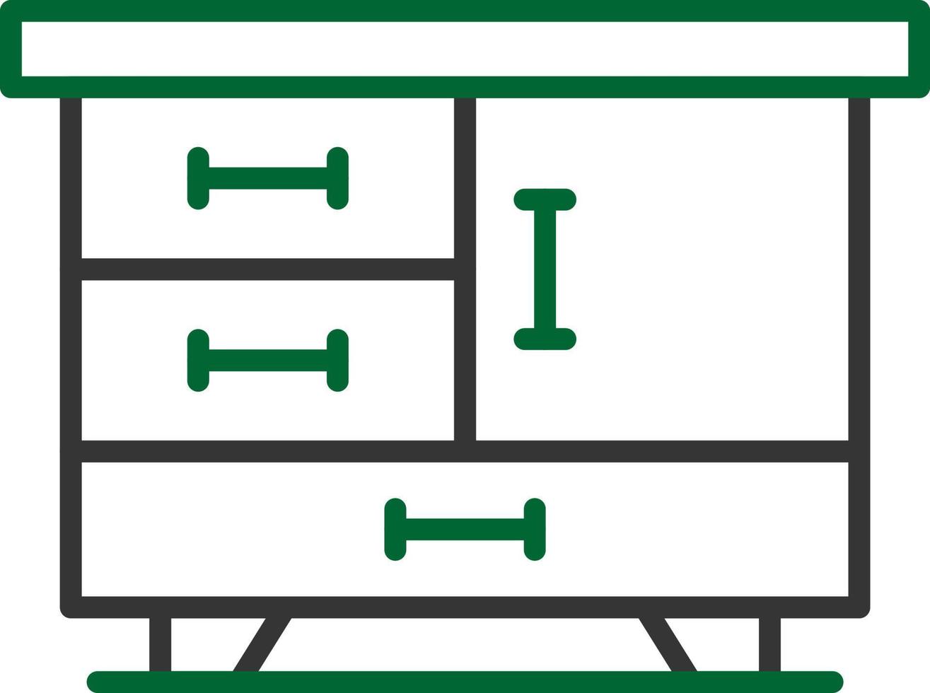 Drawers Creative Icon Design vector