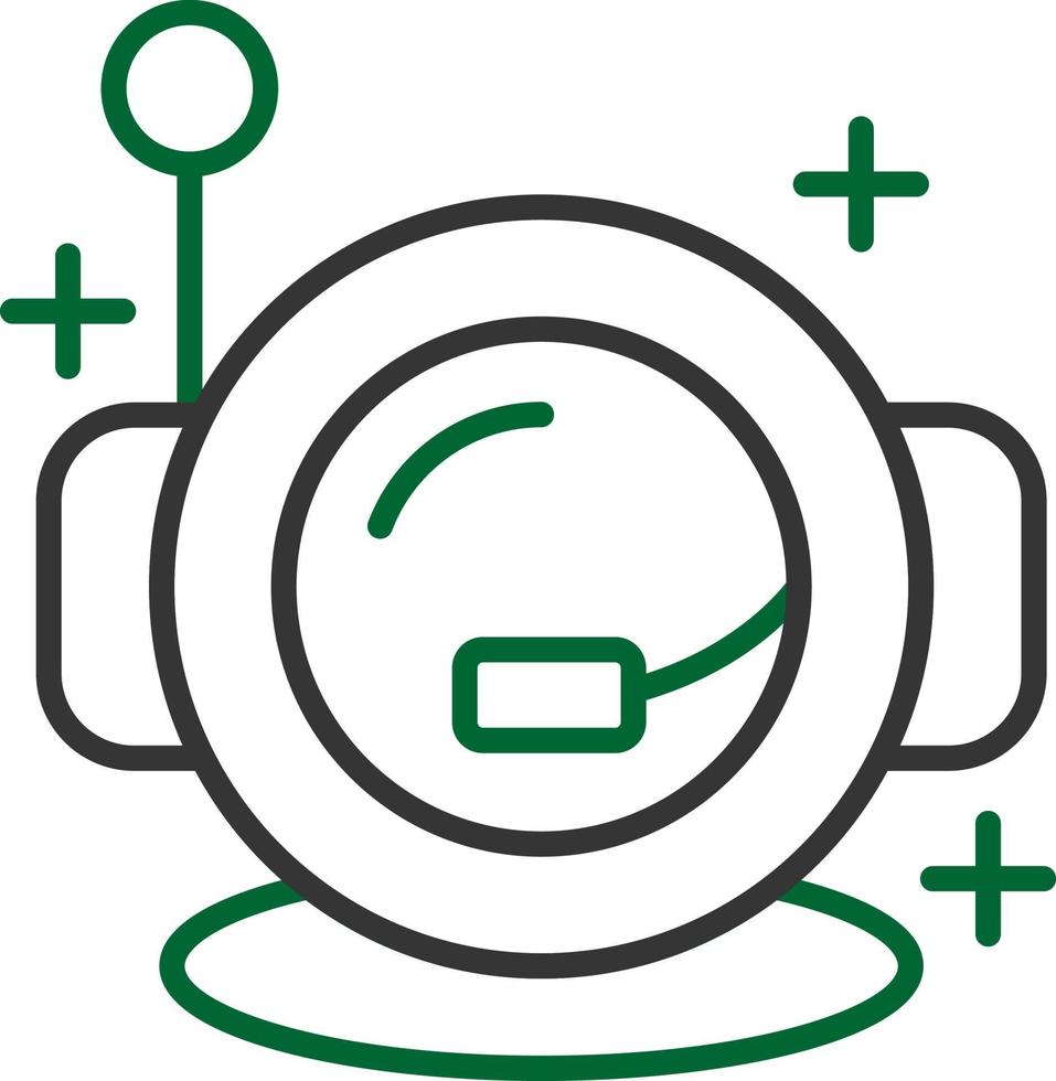 Astronaut Helmet Creative Icon Design vector