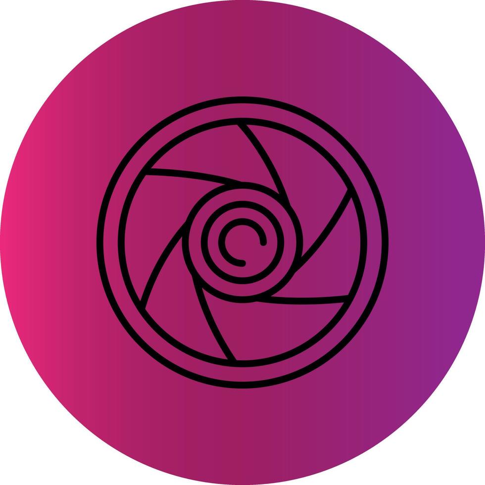 Shutter Creative Icon Design vector