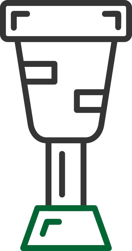 Peg Leg Creative Icon Design vector