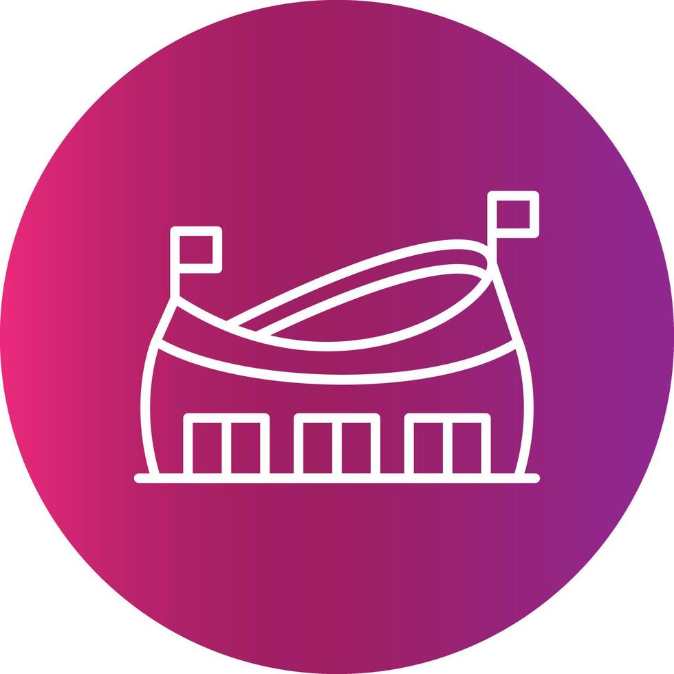 Stadium Creative Icon Design vector