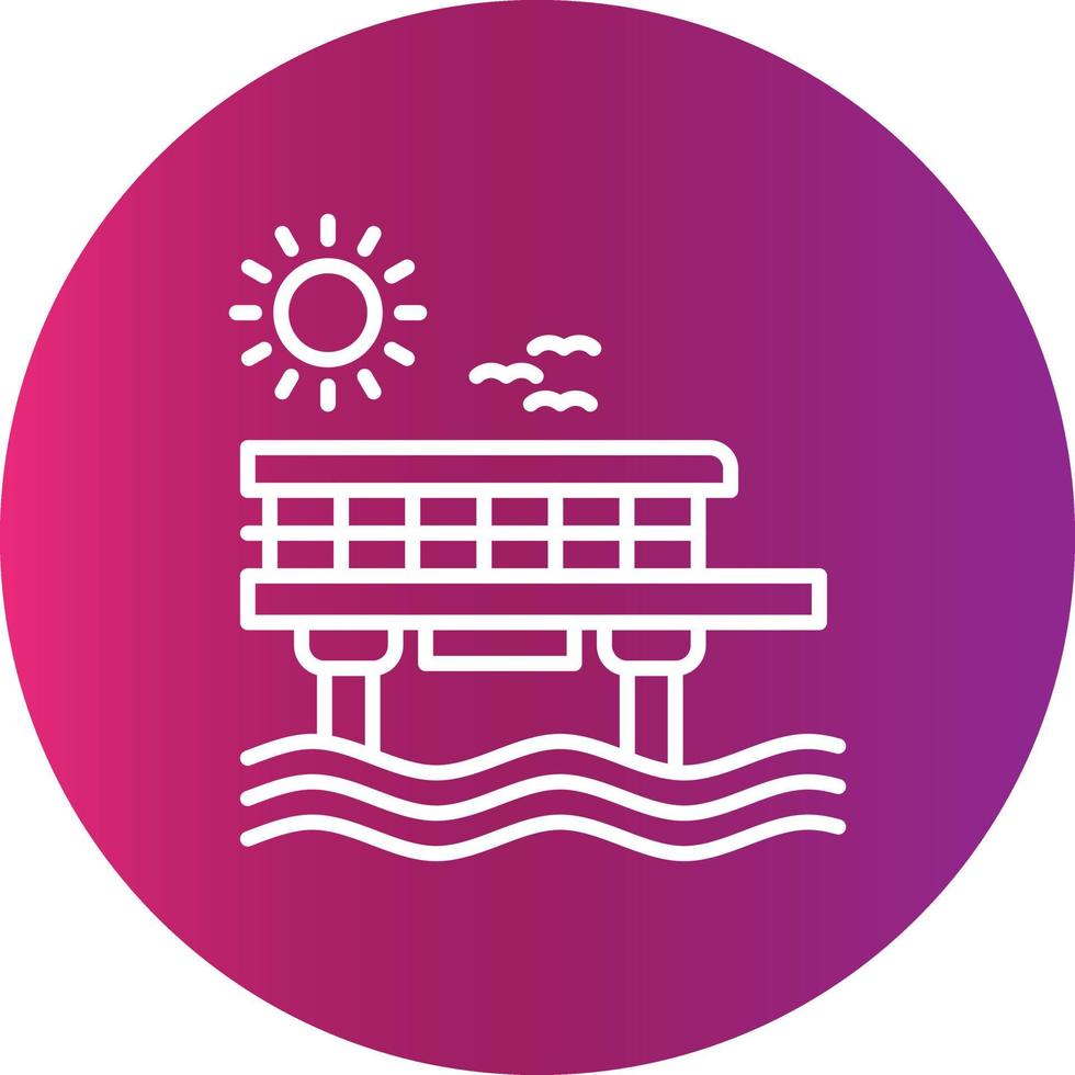 Pier Creative Icon Design vector