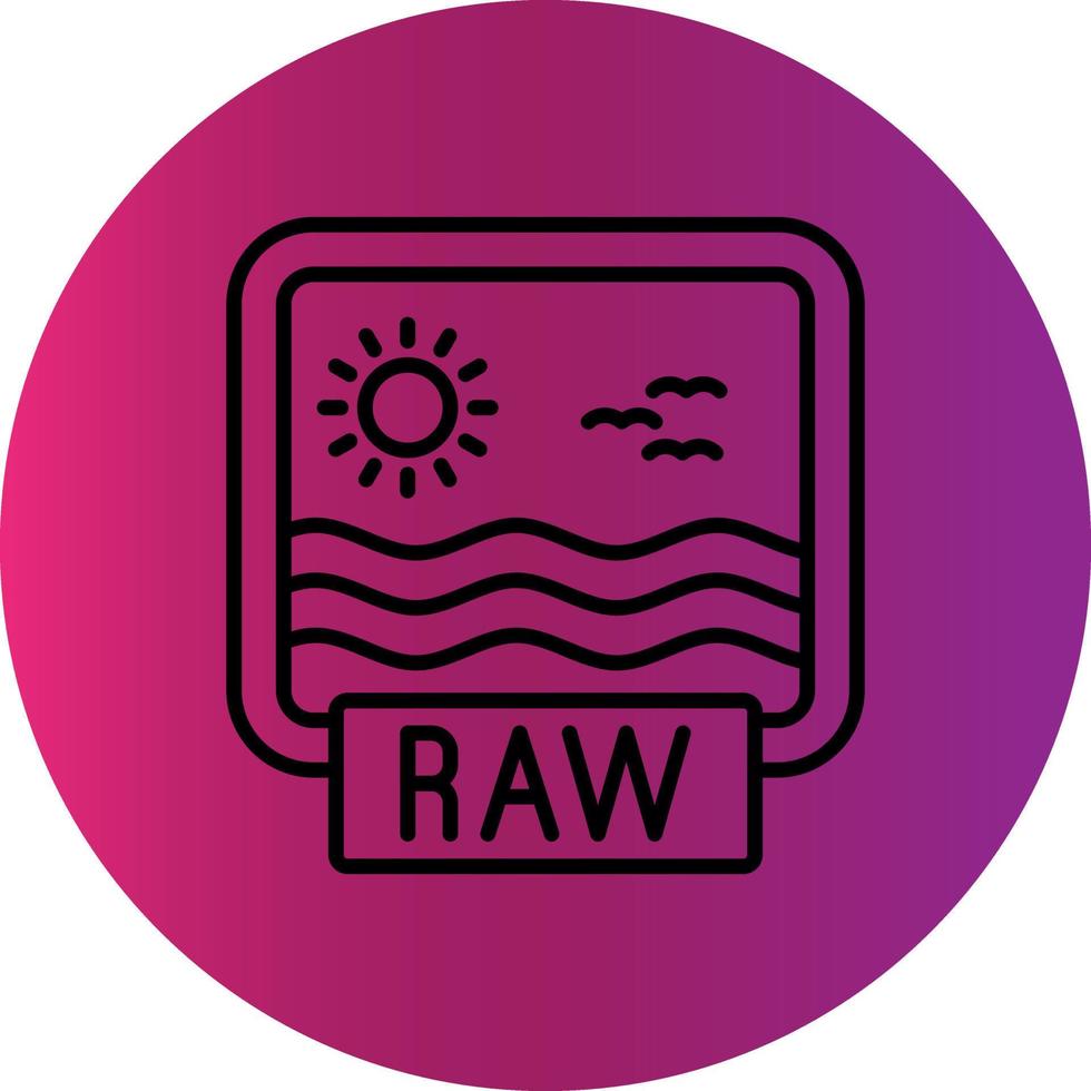 Raw Creative Icon Design vector