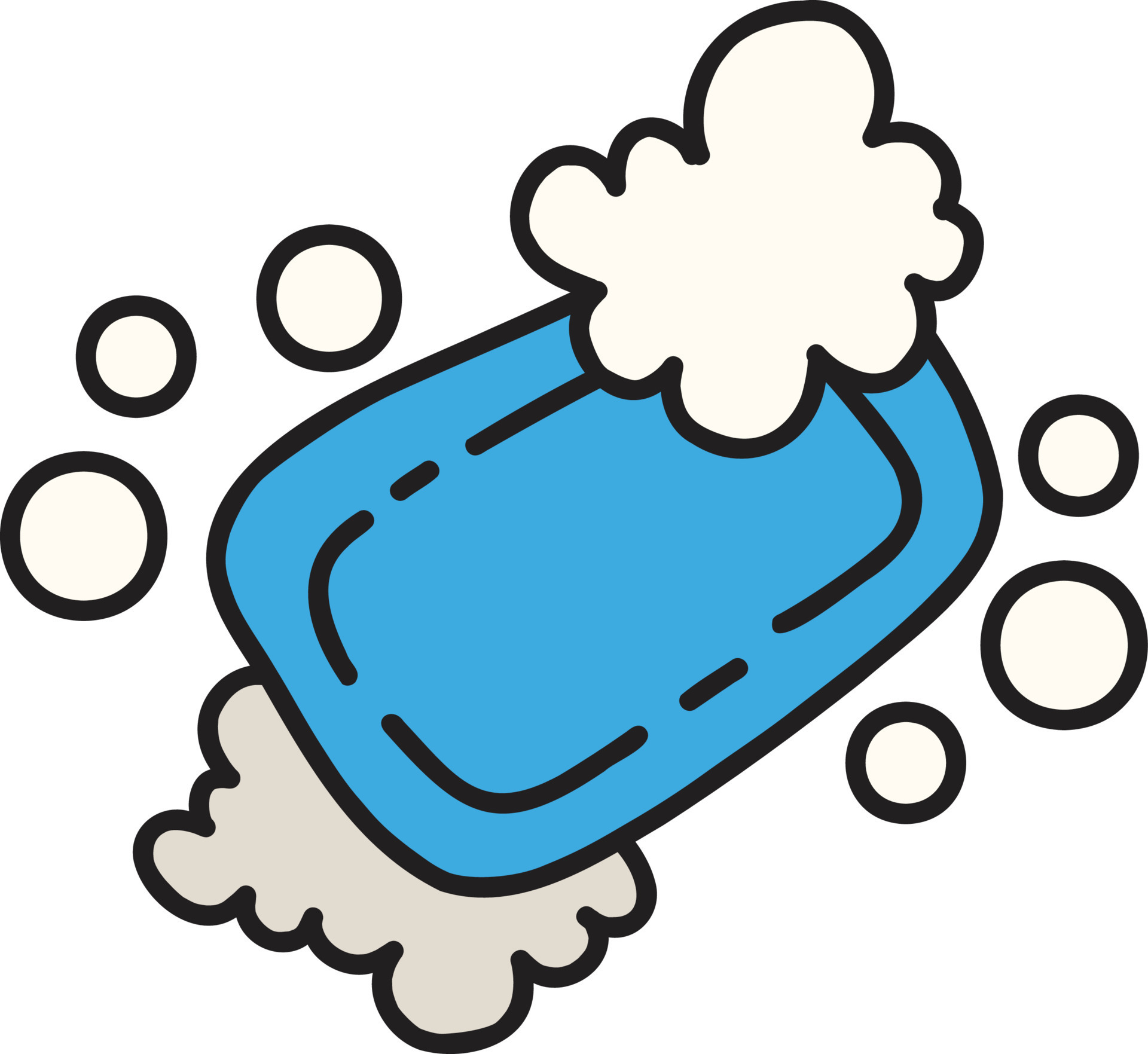 Hand Drawn bar soap illustration 15429709 Vector Art at Vecteezy