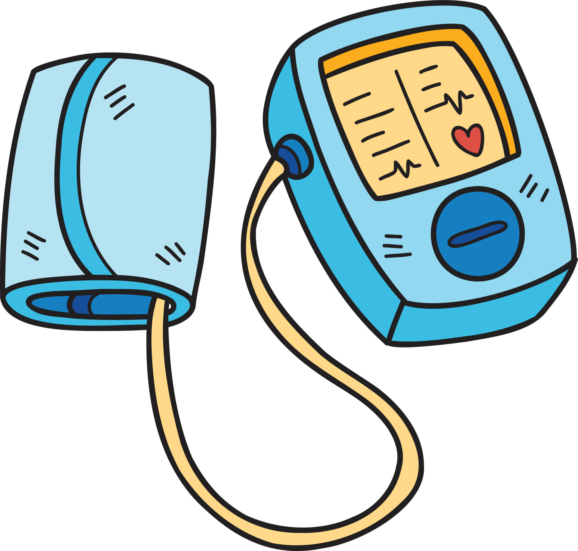 Hand Drawn Blood Pressure Monitor Illustration 15429725 Vector Art At hand-drawn-blood-pressure-monitor-illustration-15429725-vector-art-at