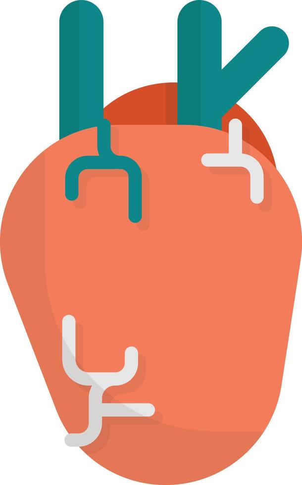 heart illustration in minimal style vector