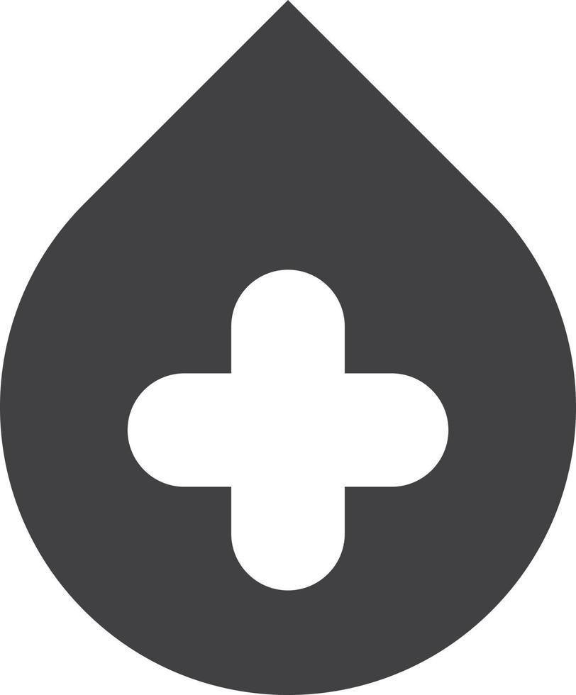 Blood drop and blood donation illustration in minimal style vector