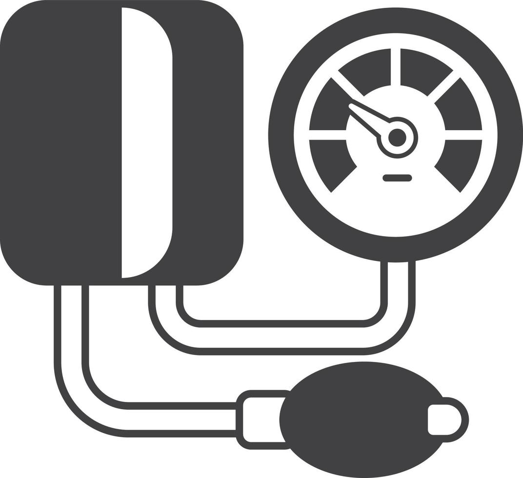 blood pressure monitor illustration in minimal style vector