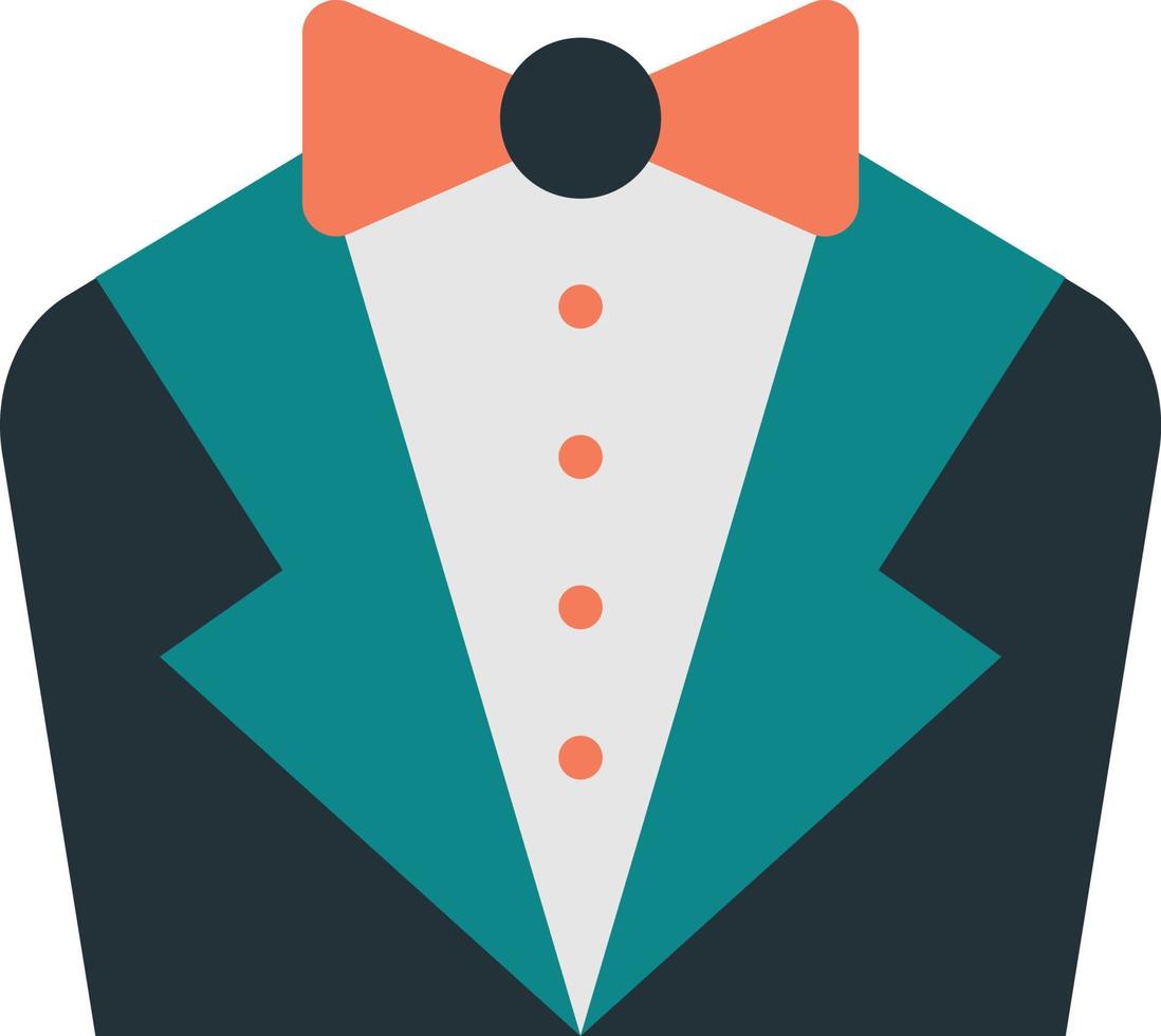 groom suit illustration in minimal style vector
