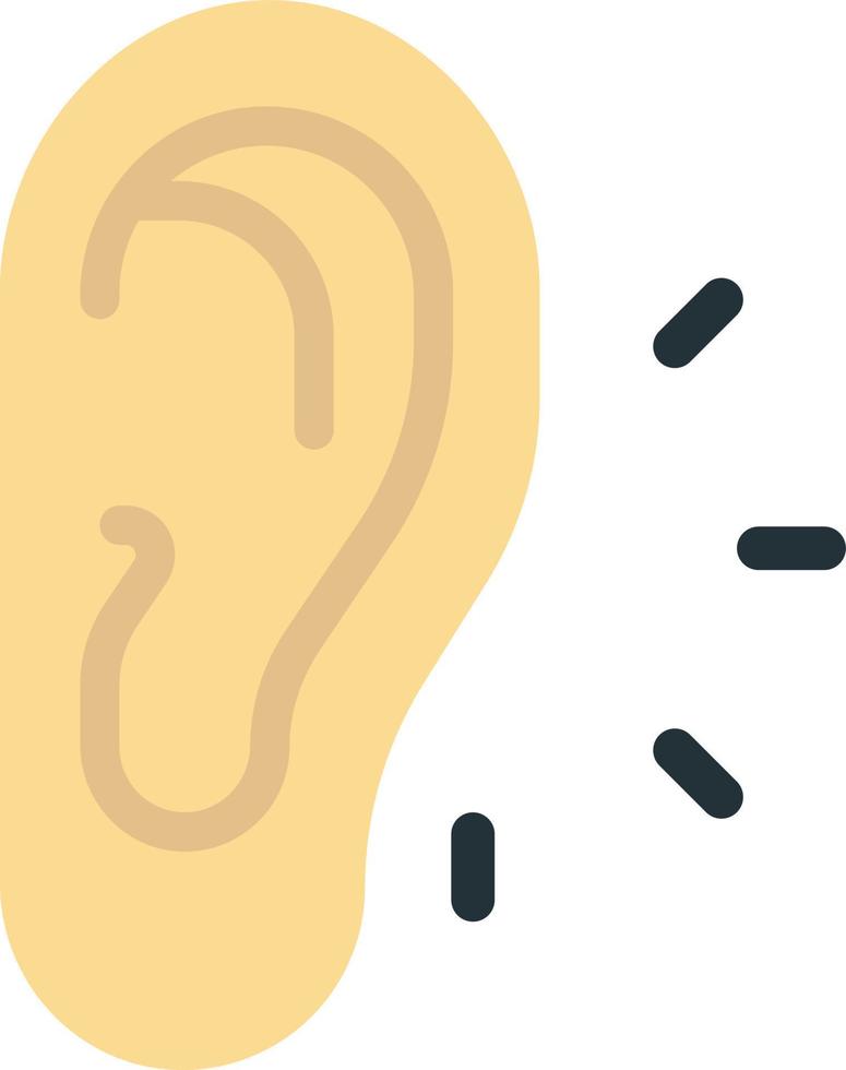 ear illustration in minimal style vector