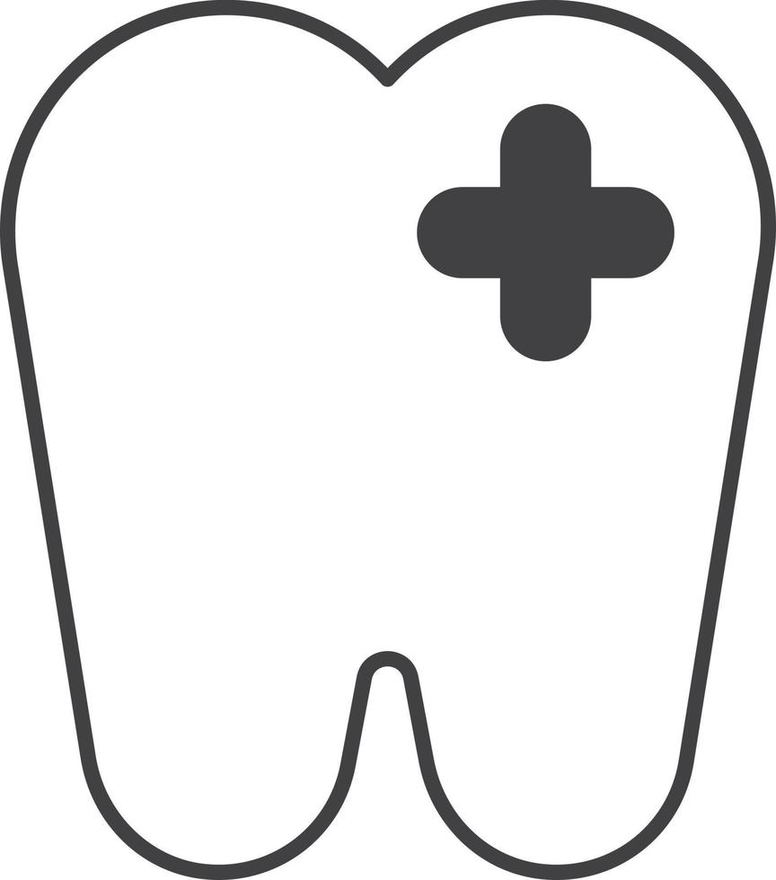 good teeth illustration in minimal style vector