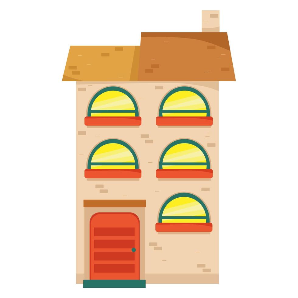 icono plano de la casa. estilo plano vector