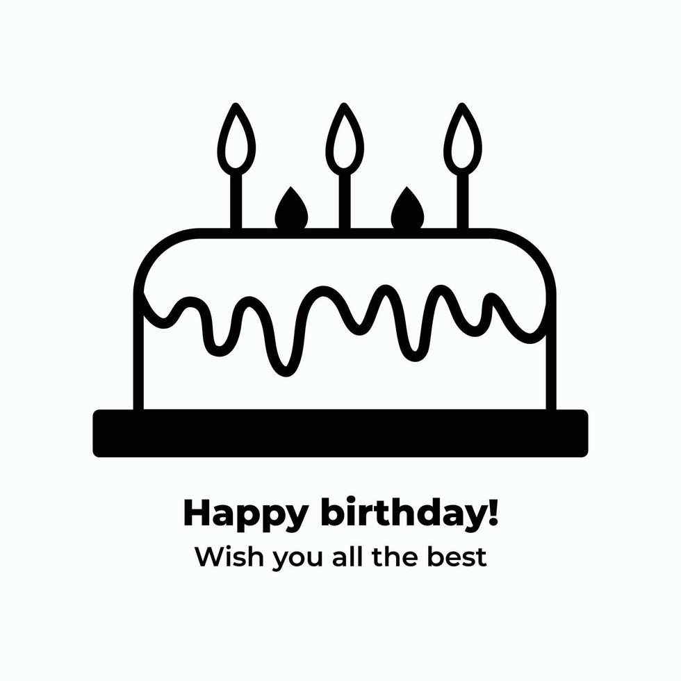 Premium Vector  Happy birthday vector quote. happy birthday wishes cute  greeting card template. isolated design