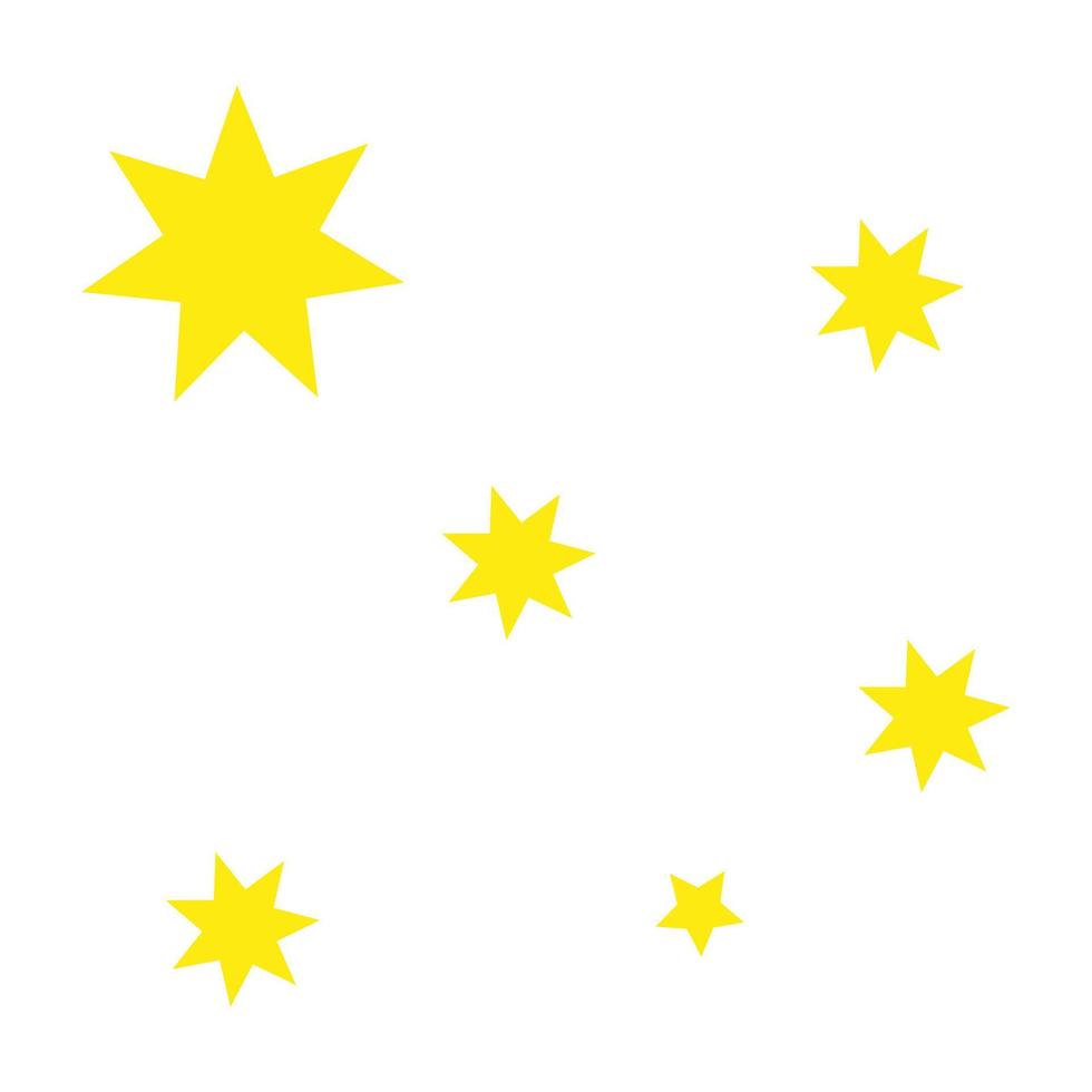 Twinkling stars. Sparkle icon Set. Christmas vector symbols. Golden new year stars.