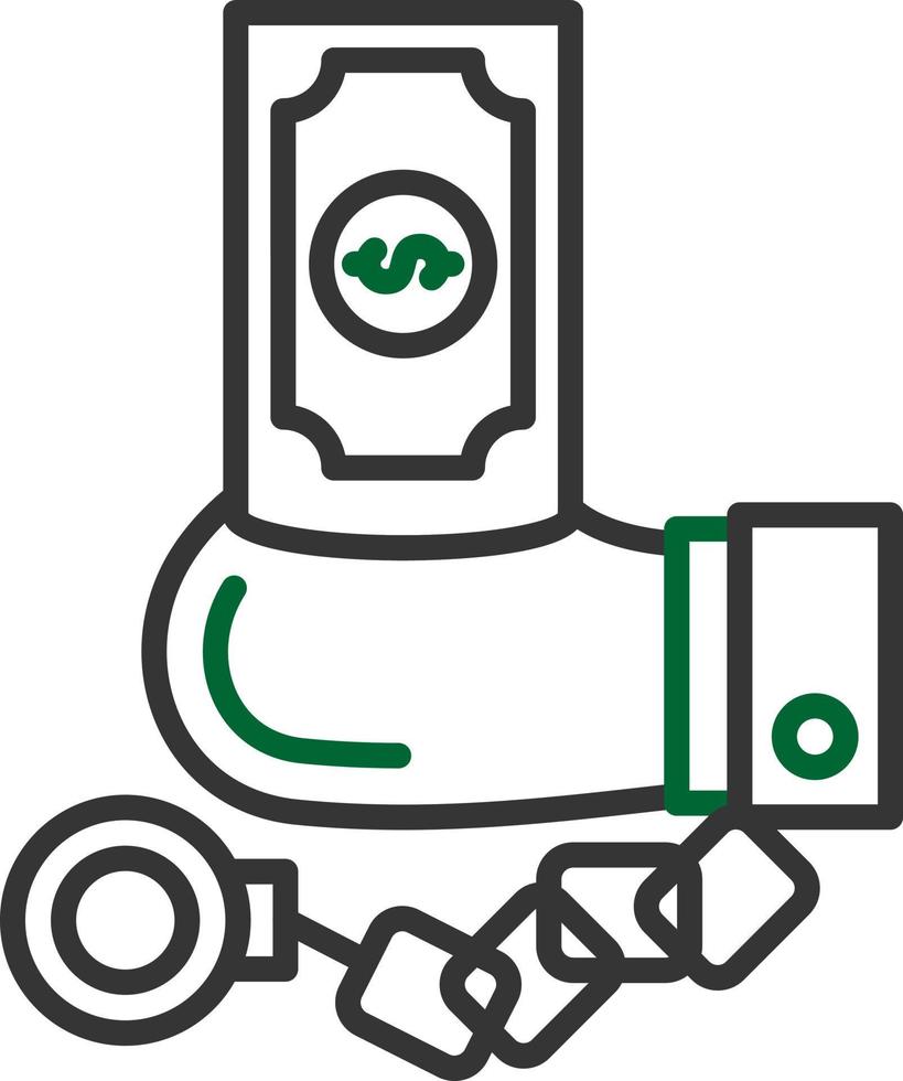 Corruption Creative Icon Design vector