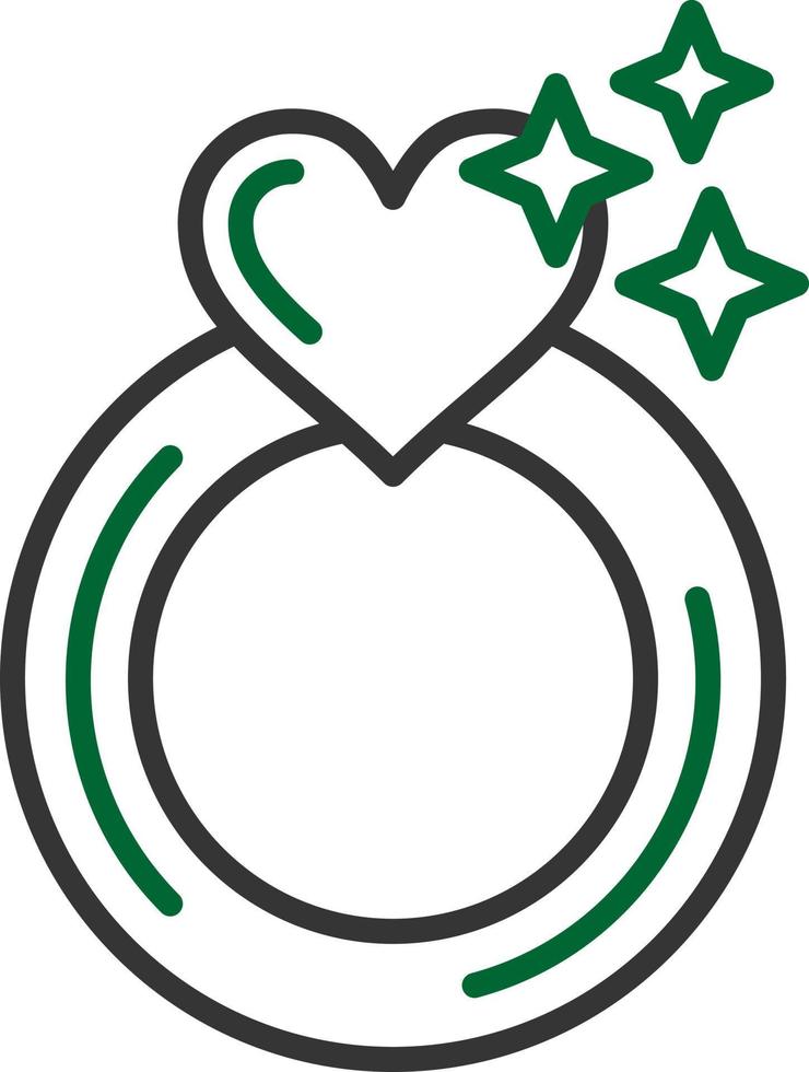 Engagement Ring Creative Icon Design vector