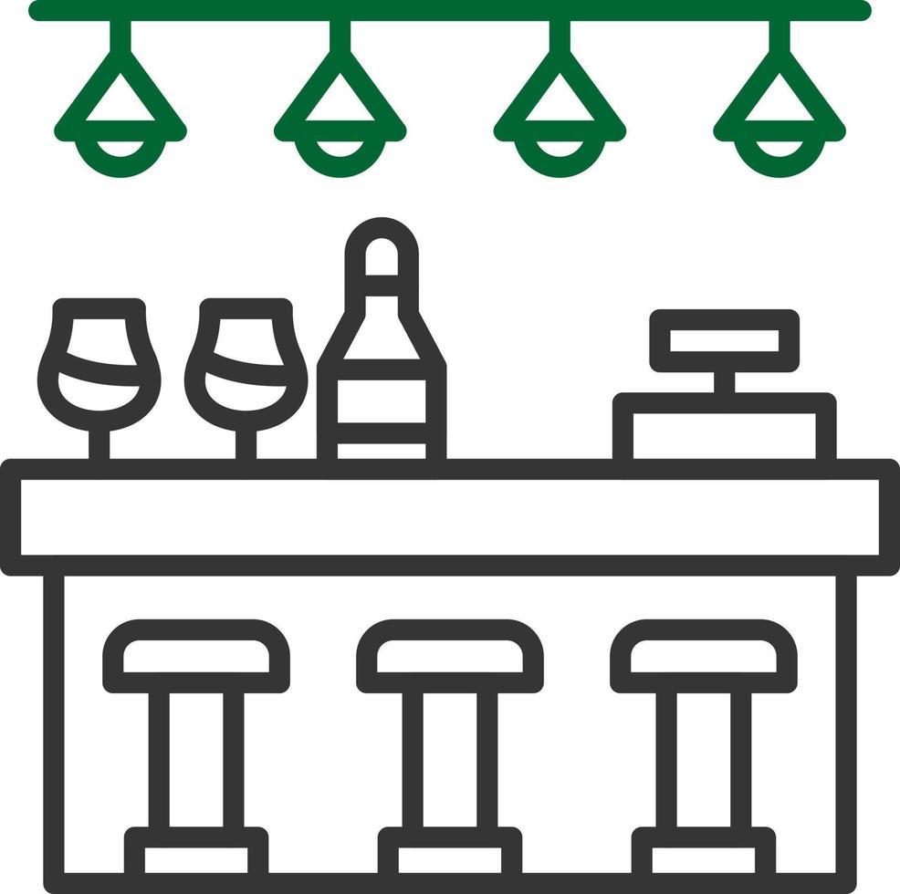Bar Counter Creative Icon Design vector