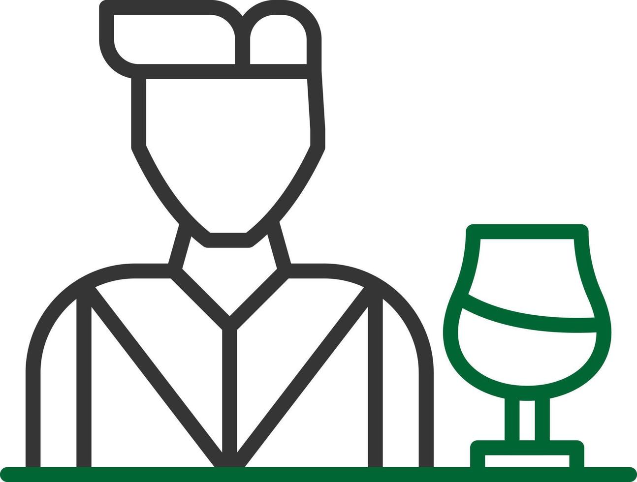 Bartender Creative Icon Design vector