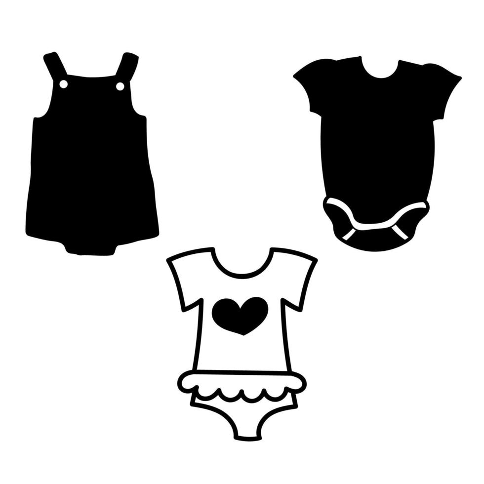 Baby Onesie doodle vector