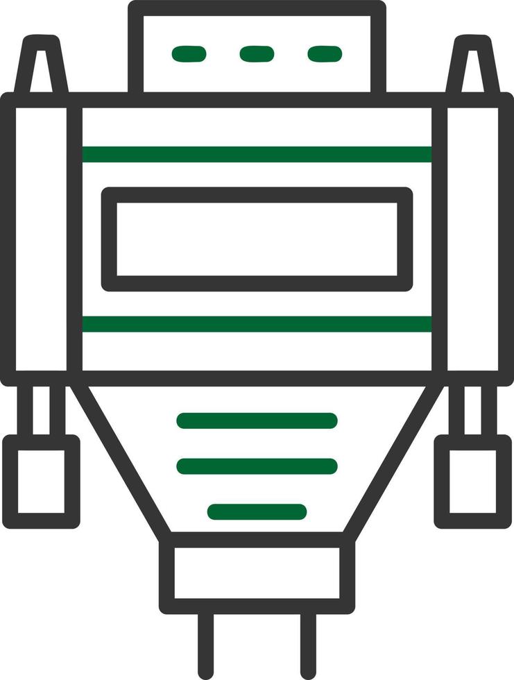 Vga Cable Creative Icon Design vector