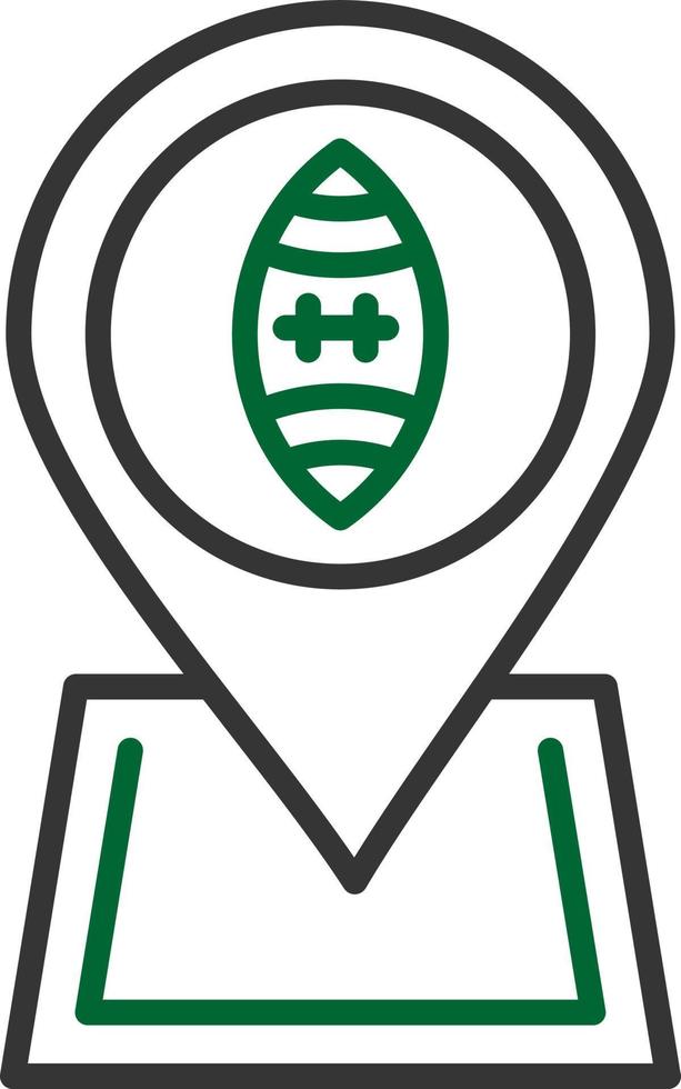 Football Location Creative Icon Design vector